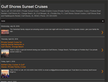 Tablet Screenshot of gulfshoressunsetcruise.com
